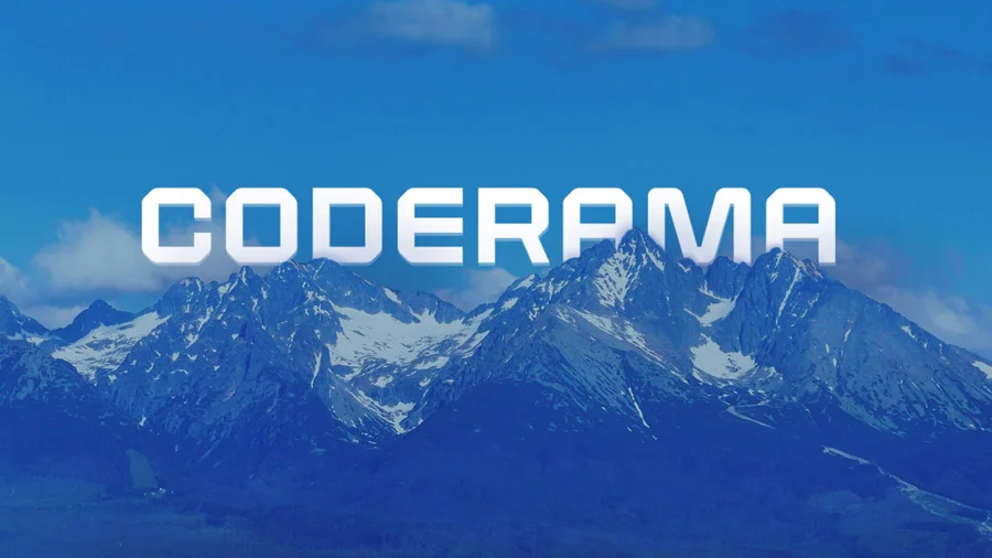 Coderama logo v Tatrách